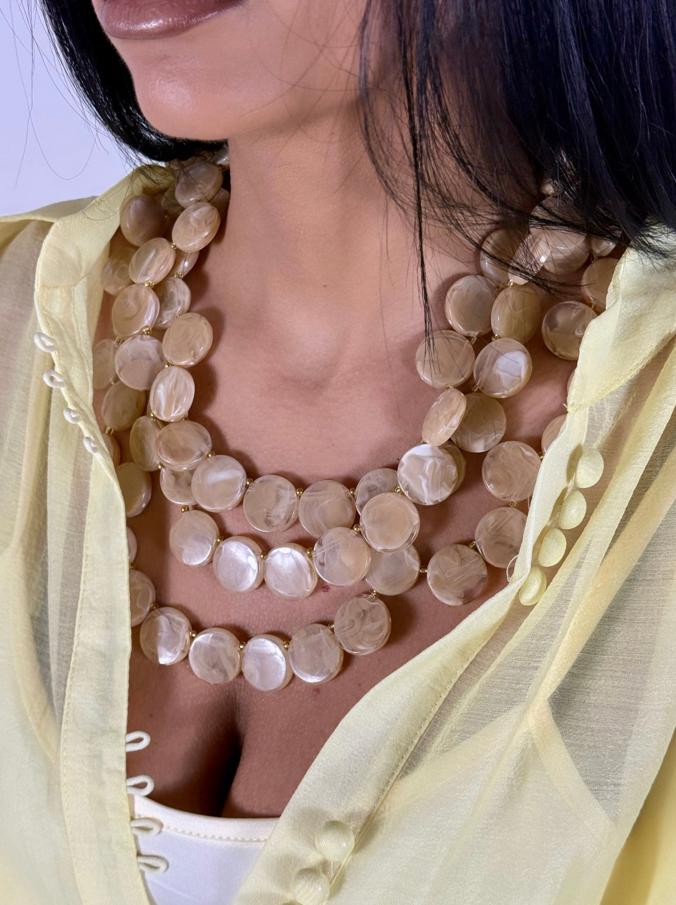 Collana Ethereal Beige