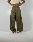 Pantalone Balloon Verde Oliva