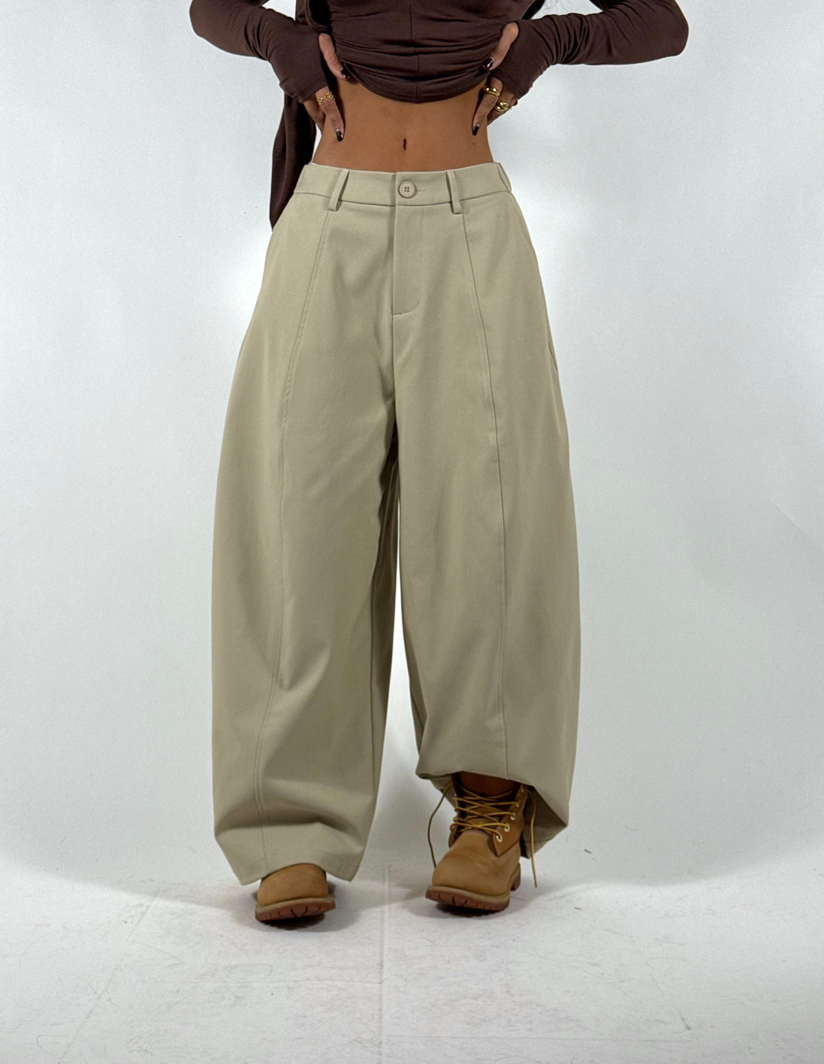 Pantalone Tec Balloon Beige