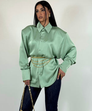 Camicia in Raso con Spalline