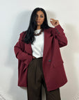 Blazer Oversize Bordeaux