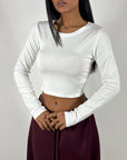 Maglia Girocollo Crop
