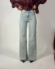 Jeans Wide Leg Clear