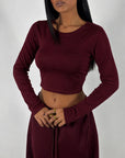 Maglia Girocollo Crop