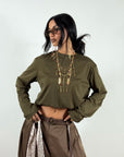 T-Shirt Sbuffo Crop