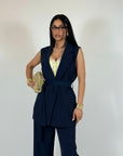 Tailleur District Blu Notte