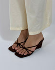 Sandali Square Brown