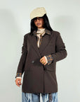 Giacca Oversize Marrone