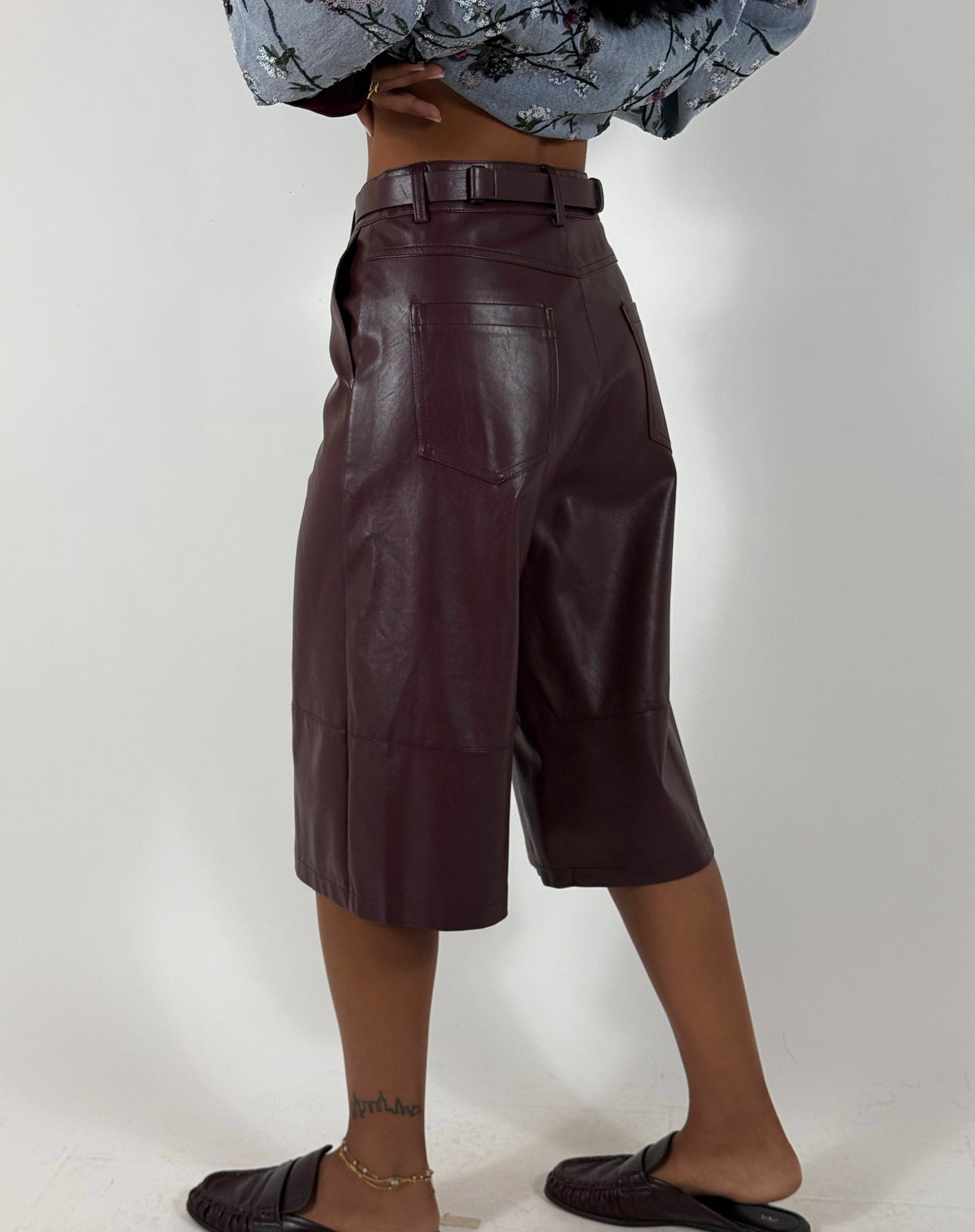 Bermuda Ecopelle Bordeaux