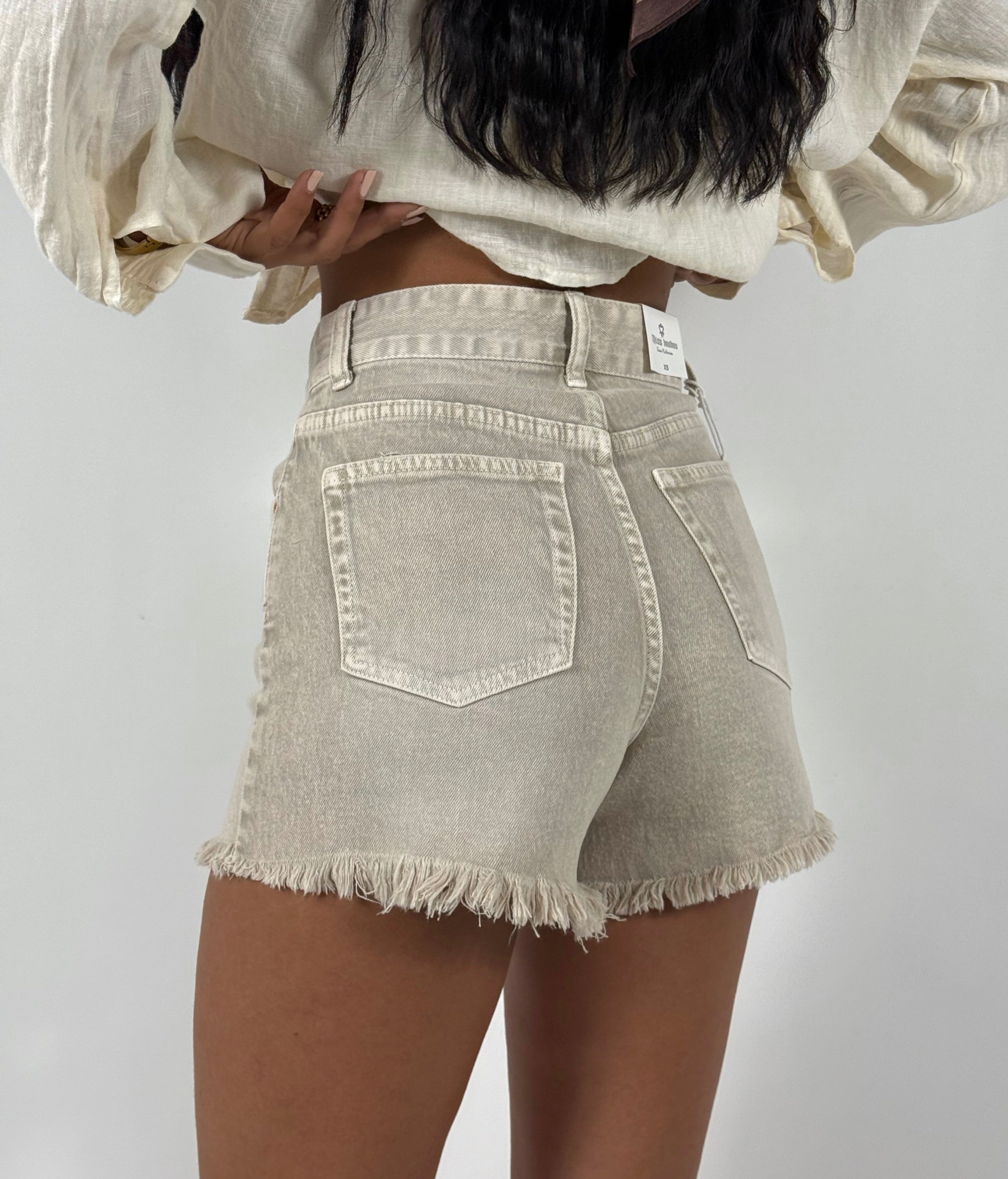 Shorts Denim Beige