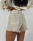 Shorts Denim Beige