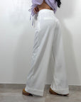 Pantalone Piegone Bianco