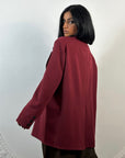 Blazer Oversize Bordeaux