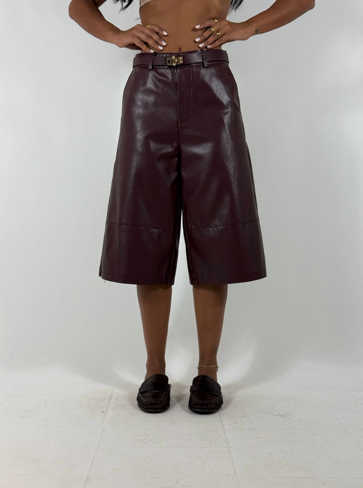 Bermuda Ecopelle Bordeaux