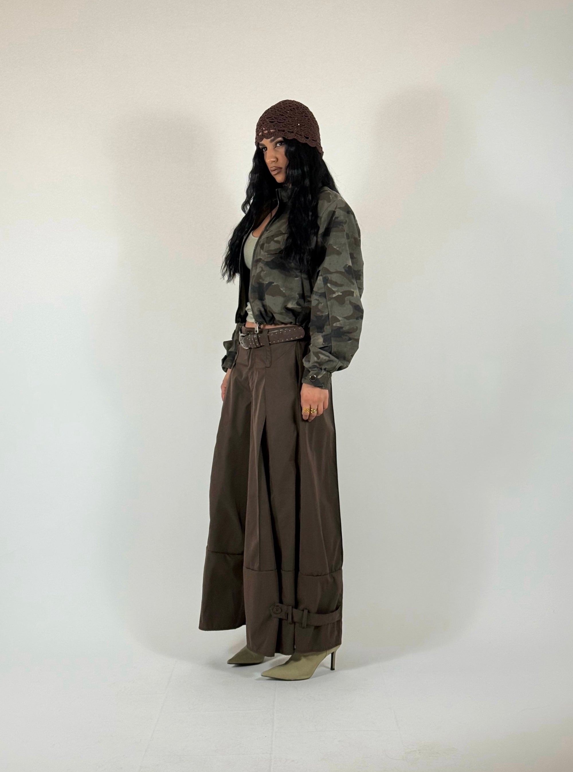 Jacket Crop Army