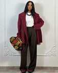 Blazer Oversize Bordeaux