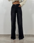 Jeans Wide Leg Nero