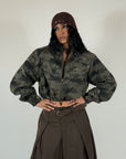 Jacket Crop Army