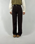 Jeans Wide Leg Chocolate