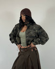Jacket Crop Army