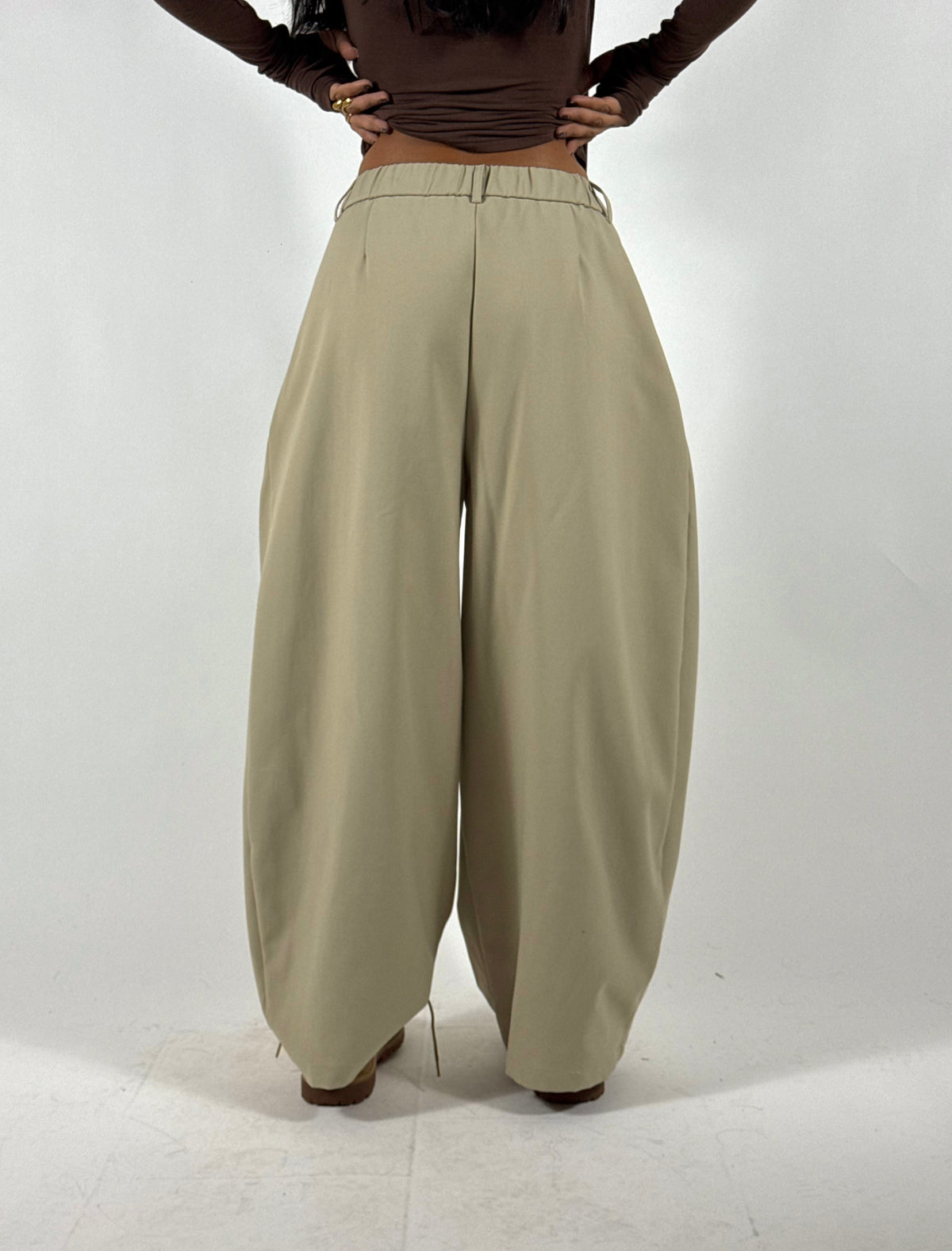 Pantalone Tec Balloon Beige