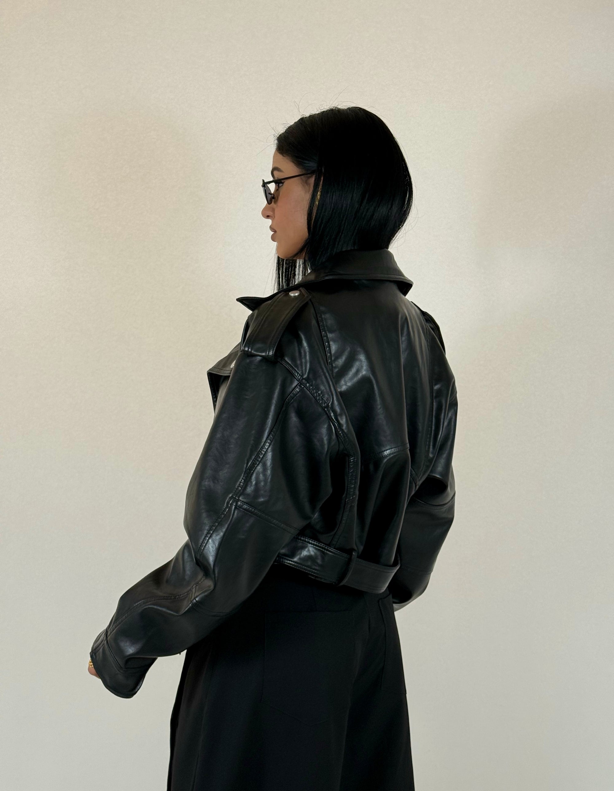 Chiodo Cropped Nero