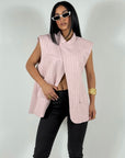 Gilet Japan Gessata Rosa