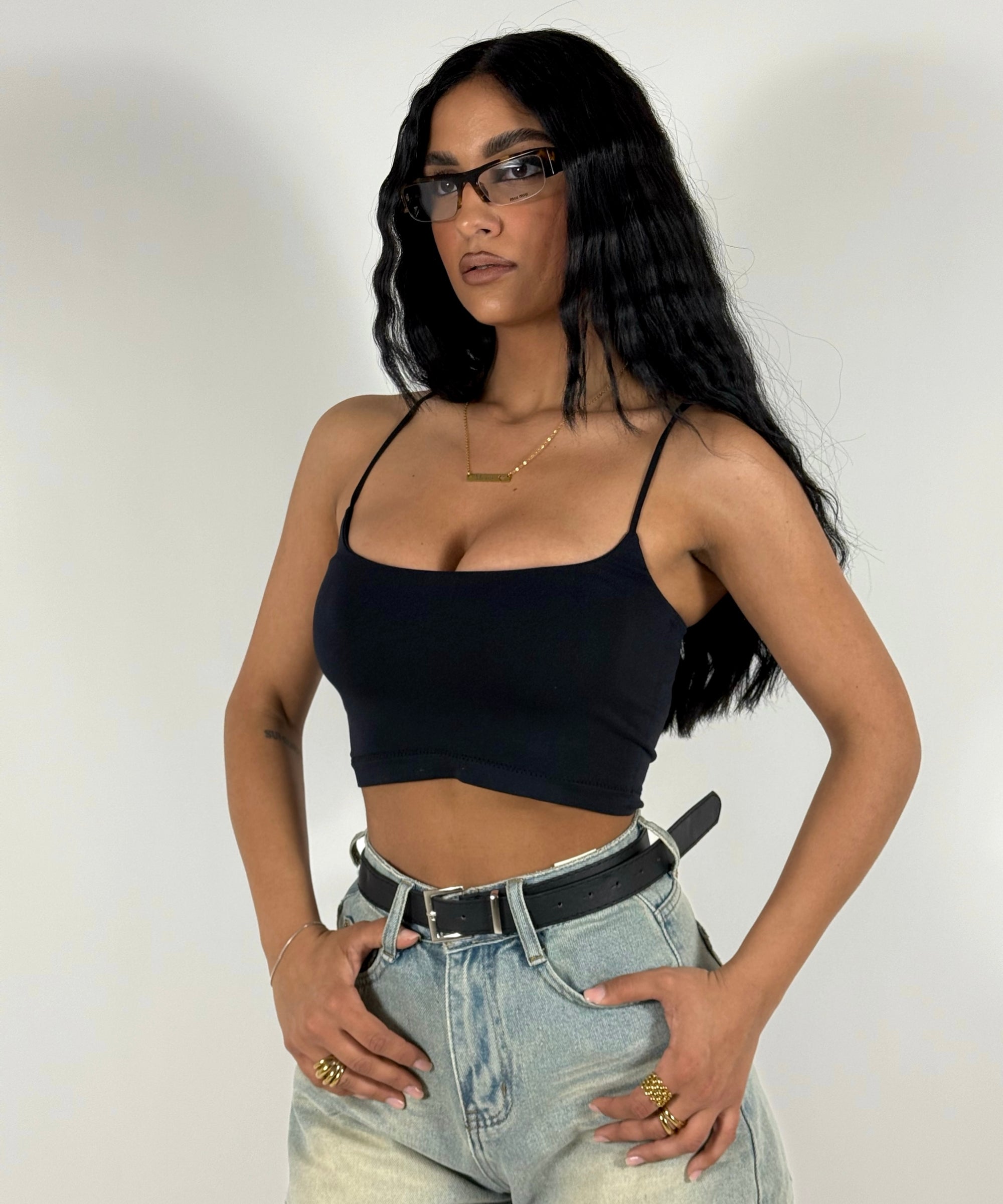 Crop Top Bretellina