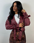 Jacket Cropped Bordeaux