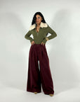 Pantalone Byblos Bordeaux