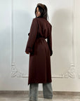 Trench Oversize Bordeaux