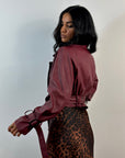 Jacket Cropped Bordeaux