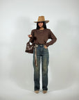 Jeans Sabbiato Borchie