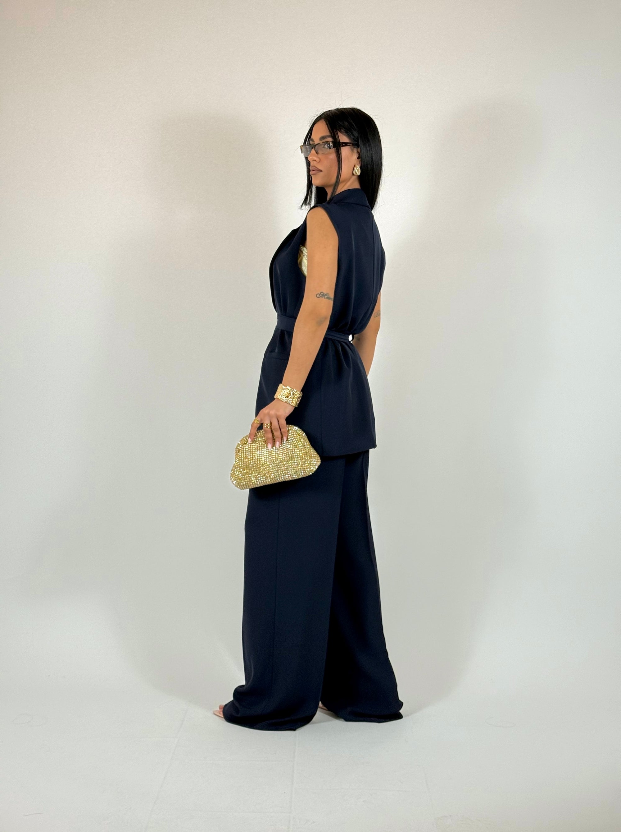Tailleur District Blu Notte