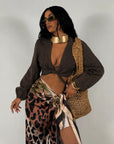 Camicia Crop 100% Lino