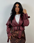 Jacket Cropped Bordeaux