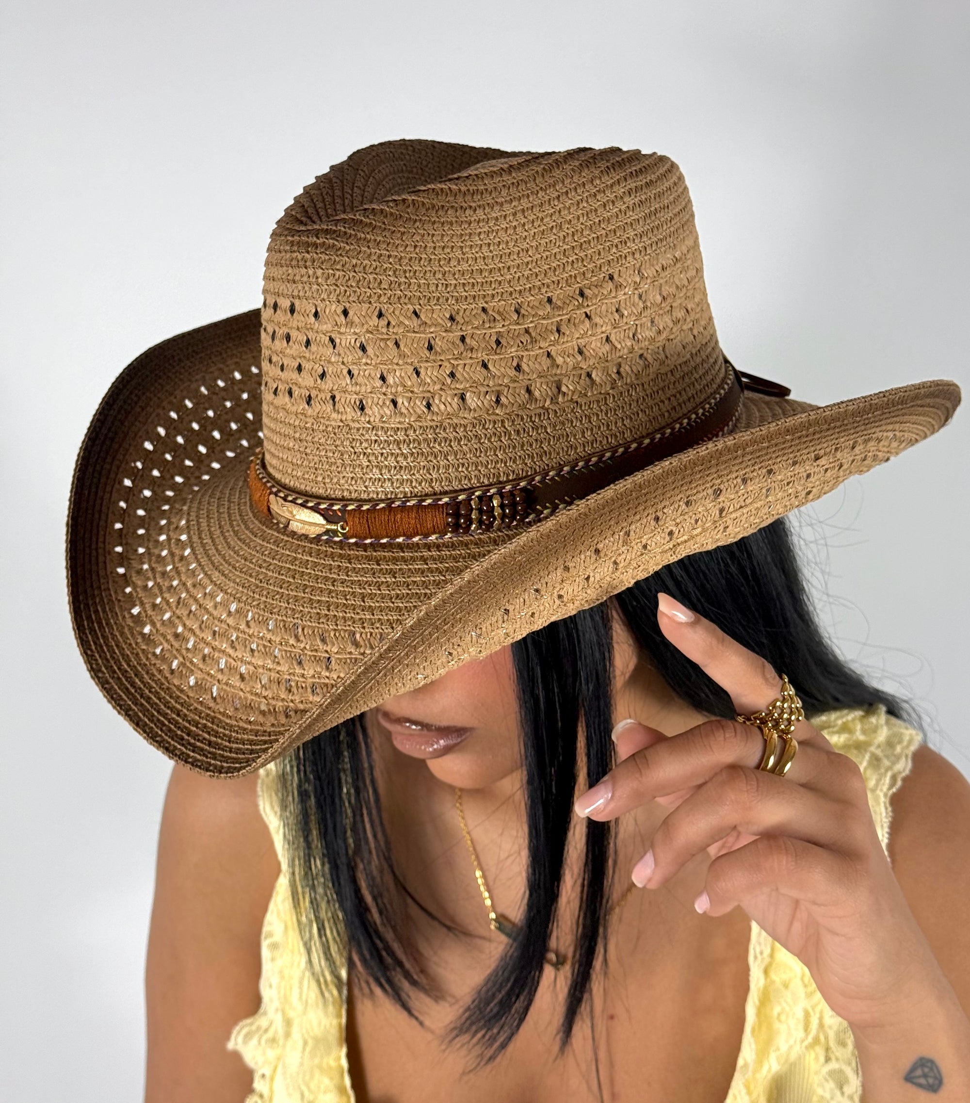 Cappello Cowboy Plume