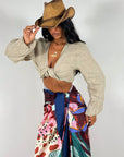 Camicia Crop 100% Lino