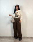 Pantalone Gessato con Pinces