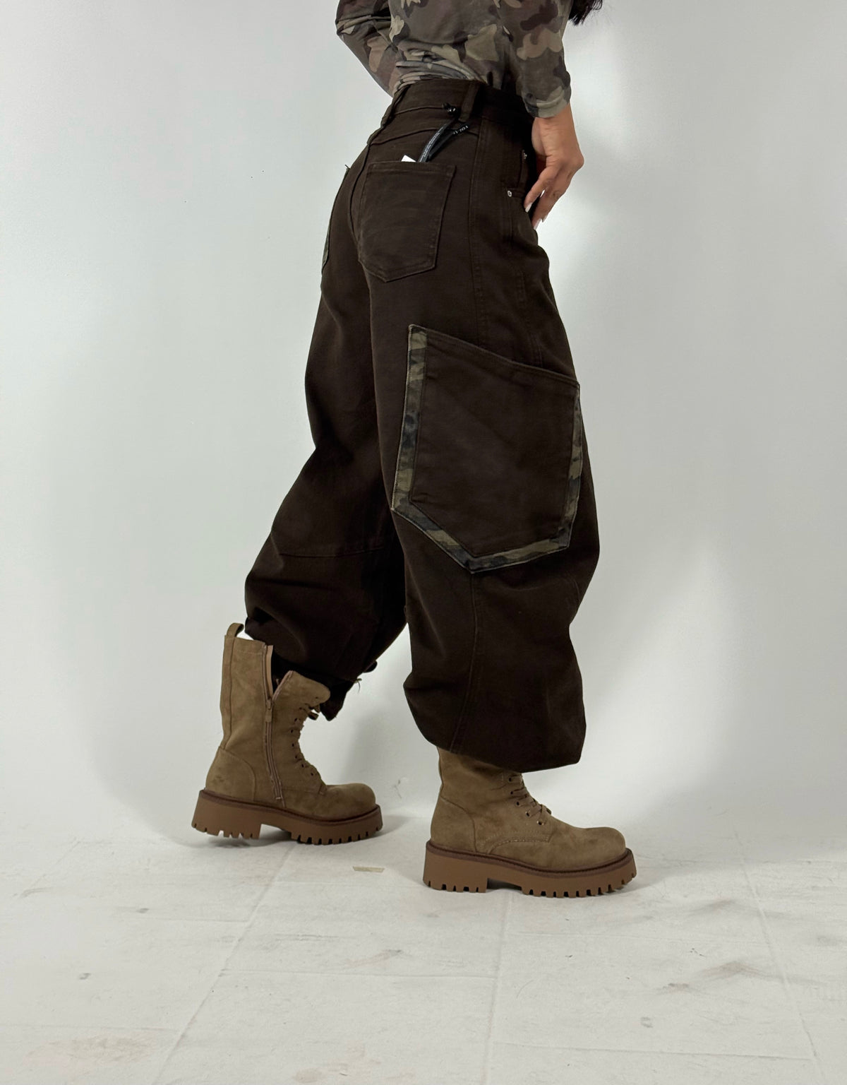 Jeans Brown Military