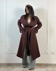 Trench Oversize Bordeaux