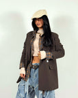 Giacca Oversize Marrone