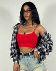 Crop Top Bretellina
