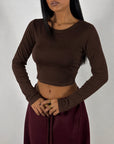 Maglia Girocollo Crop