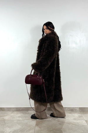 Eco Pelliccia Mongolia Marrone