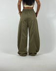 Pantalone Balloon Verde Oliva