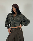 Jacket Crop Army