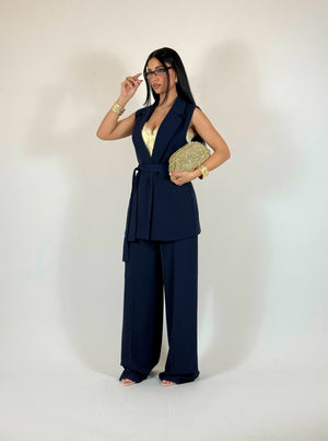 Tailleur District Blu Notte