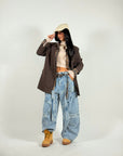 Giacca Oversize Marrone
