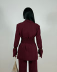 Tailleur Roxane Bordeaux
